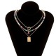 Wholesale Multilayer Color Crystal Necklace Wholesale Multilayer Color Crystal Necklace